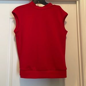 New York & Company open back red shirt